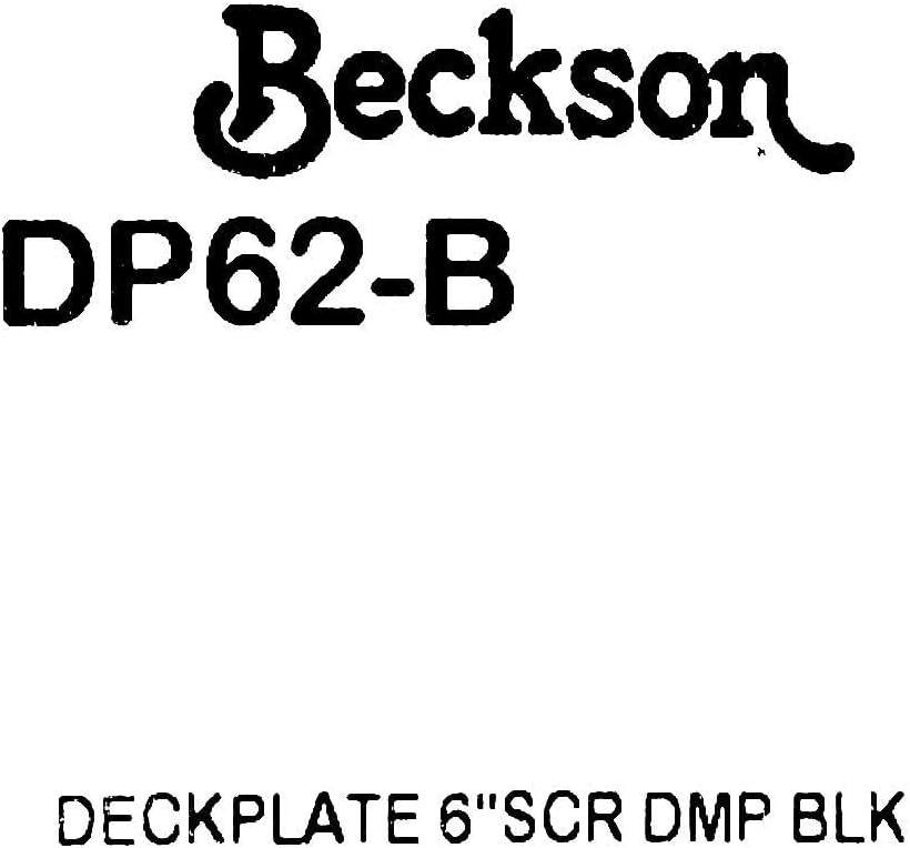 Beckson 6" Non-Skid Screw-Out Deck Plate - Black