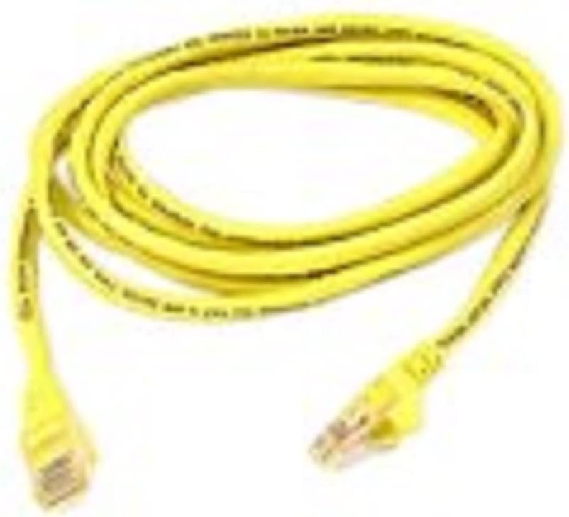 Belkin A3L791-01-YLW-S 1-Foot CAT5e Snagless Patch Cable (Light Yellow/Beige) light yellow 1 Count (Pack of 1)