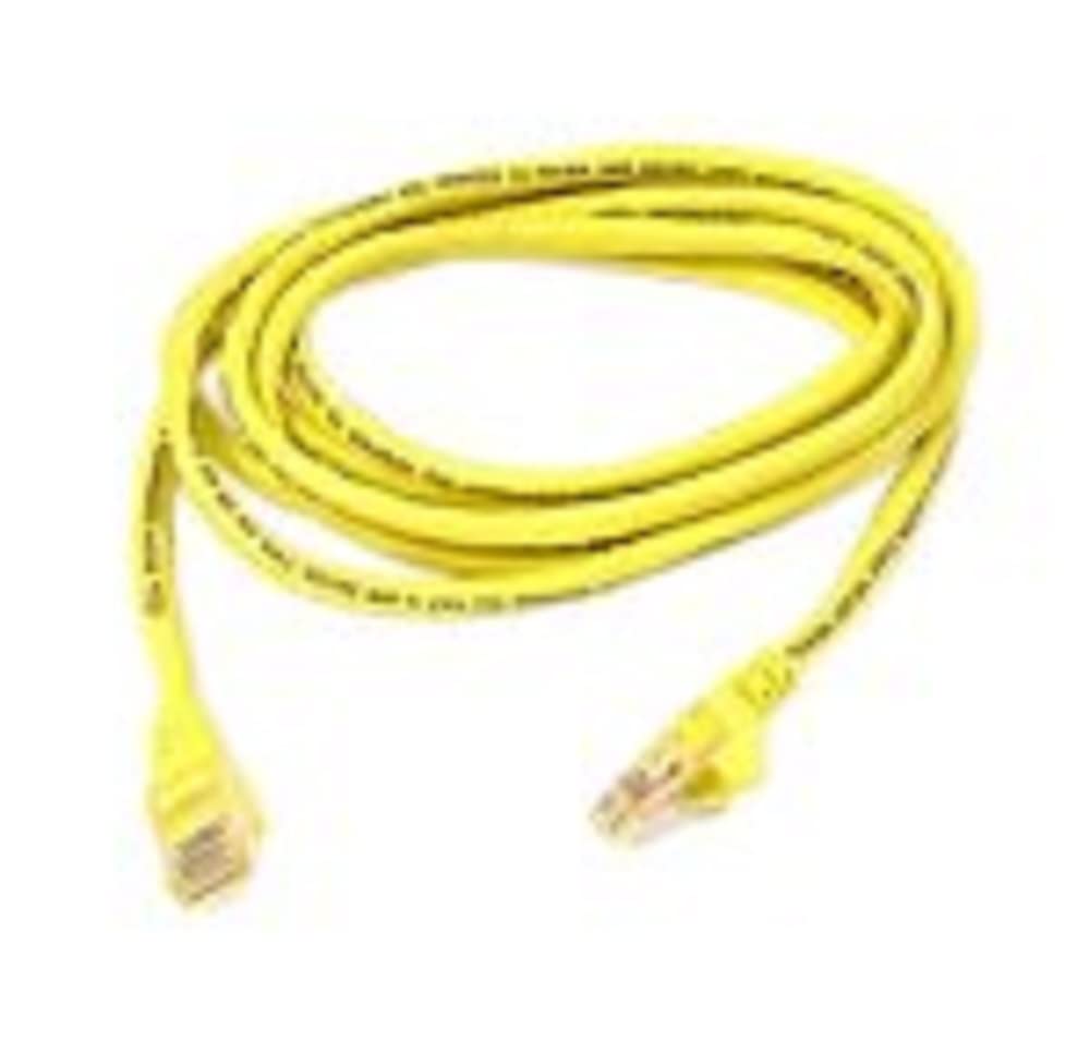 Belkin A3L791-01-YLW-S 1-Foot CAT5e Snagless Patch Cable (Light Yellow/Beige) light yellow 1 Count (Pack of 1)