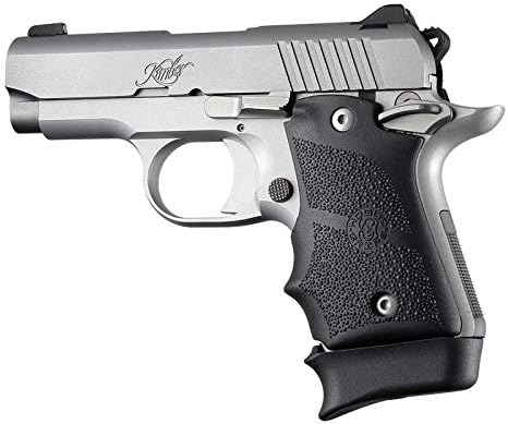 HOGUE OverMolded Rubber Grip for Kimber Micro 9 with Ambidextrous Safety and Finger Grooves
