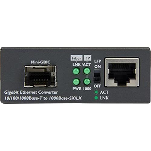 STARTECH.COM Gigabit Fiber Media Converter with Open SFP Slot
