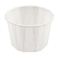 Solo Cup Treated Paper Souffle Portion Cups, 1 Oz, White, 20 Bags of 250 Cups, Case Of 5,000 Cups