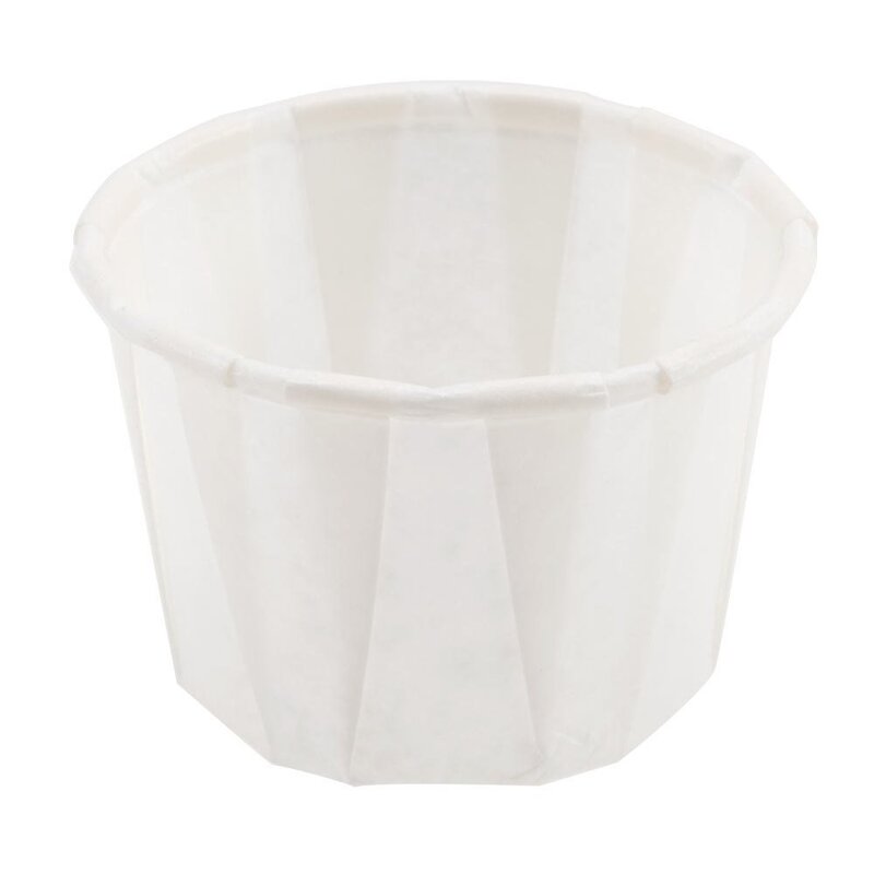 Solo Cup Treated Paper Souffle Portion Cups, 1 Oz, White, 20 Bags of 250 Cups, Case Of 5,000 Cups