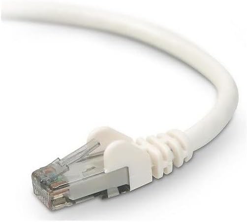 Belkin 1ft CAT6 Ethernet Patch Cable Snagless, RJ45, M/M, White - Patch cable - RJ-45 (M) to RJ-45 (M) - A3L98001WHTS