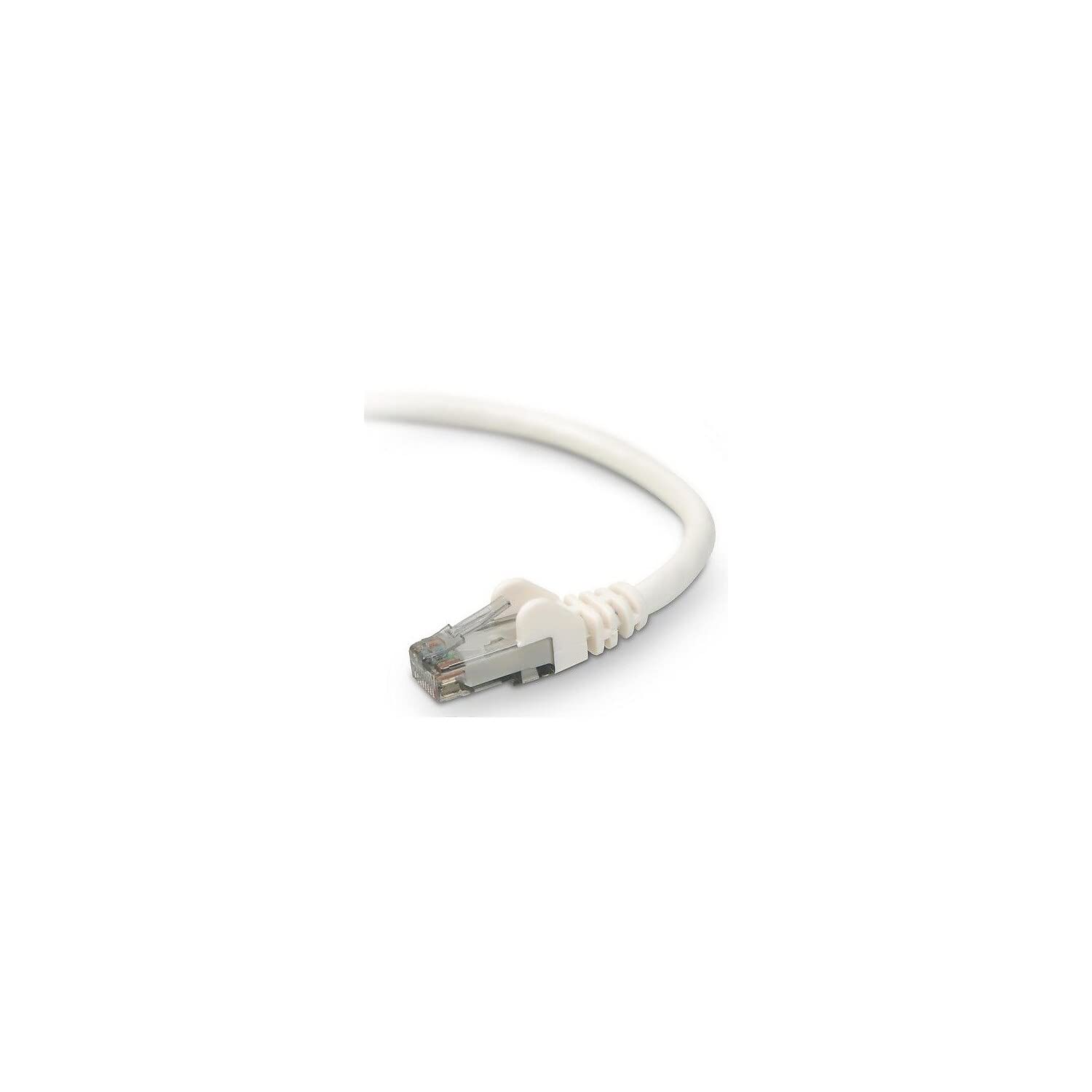 Belkin 1ft CAT6 Ethernet Patch Cable Snagless, RJ45, M/M, White - Patch cable - RJ-45 (M) to RJ-45 (M) - A3L98001WHTS