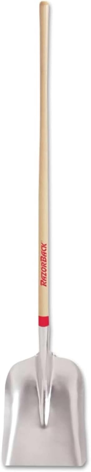 Razor-Back 79806 General Purpose Aluminum Scoop with Wood Handle