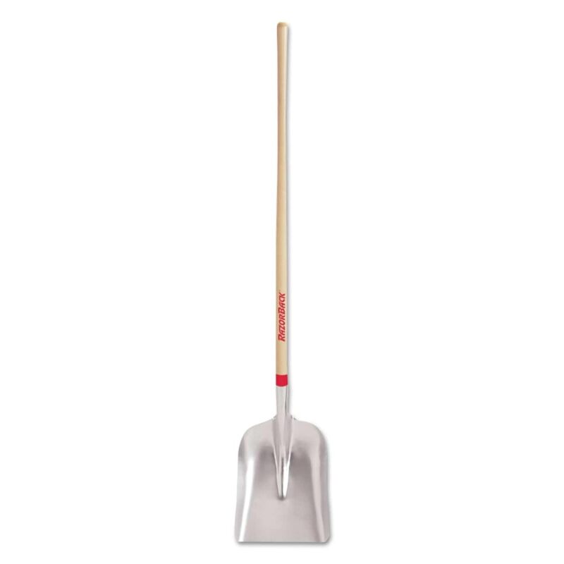 Razor-Back 79806 General Purpose Aluminum Scoop with Wood Handle