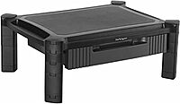StarTech.com Adjustable Monitor Riser with Drawer and Stackable Columns