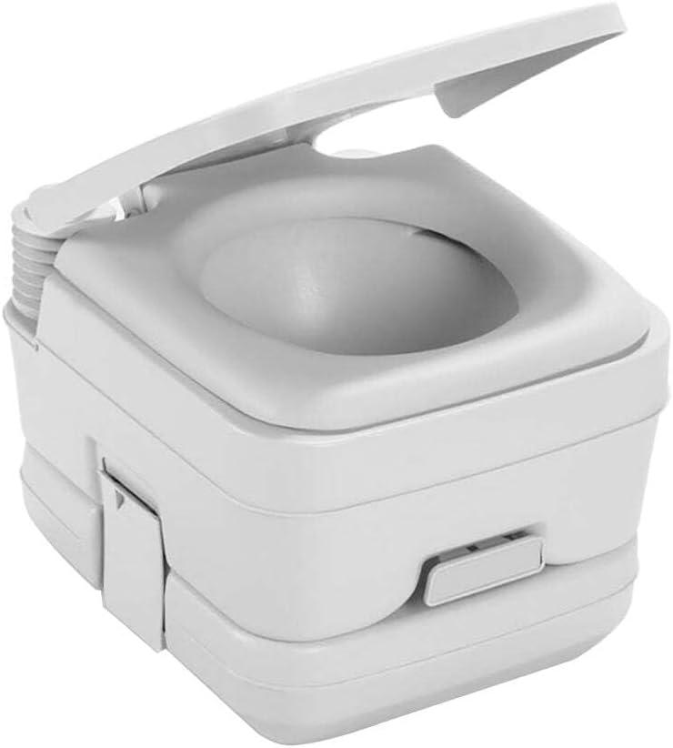 Dometic 964 MSD Portable Toilet w/Mounting Brackets - 2.5 Gallon - Platinum