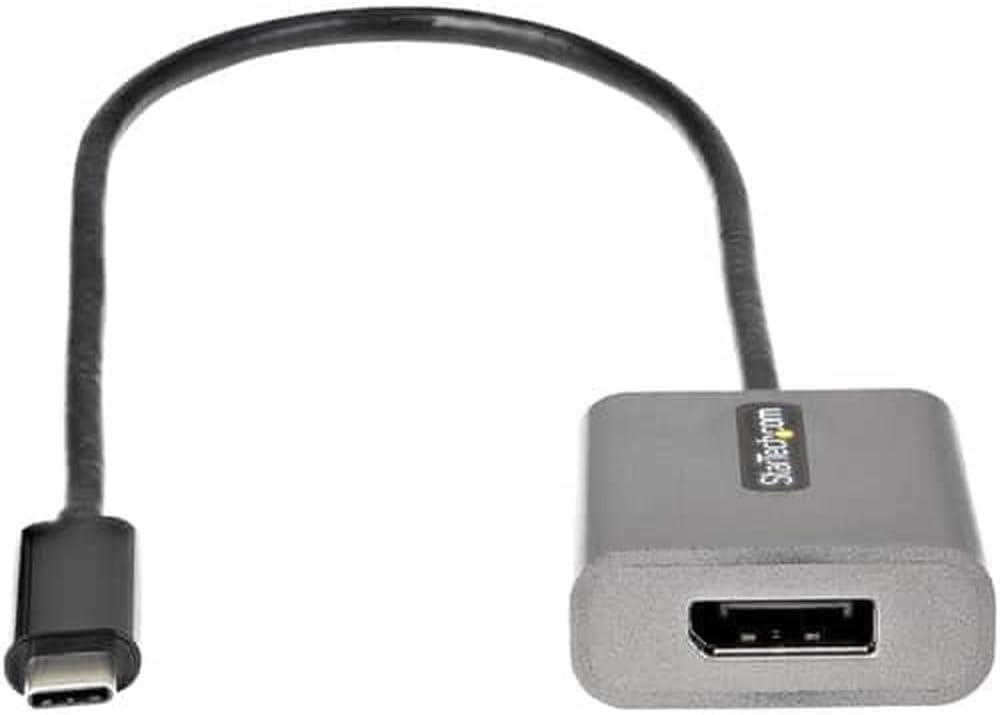 StarTech.com USB C to DisplayPort Adapter, 8K/4K 60Hz USB-C to DisplayPort 1.4 Dongle