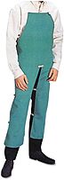 BEST WELDS 902-CA-302-S - Sateen Split Leg Bib Apron, 24" x 42" Visual Green