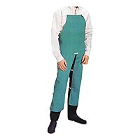 BEST WELDS 902-CA-302-S - Sateen Split Leg Bib Apron, 24" x 42" Visual Green