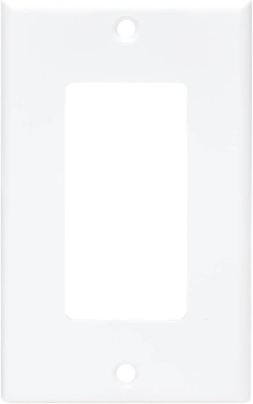 Tripp Lite Decora-Style Wall Plates & Center Inserts, Vertical, White, Polycarbonate