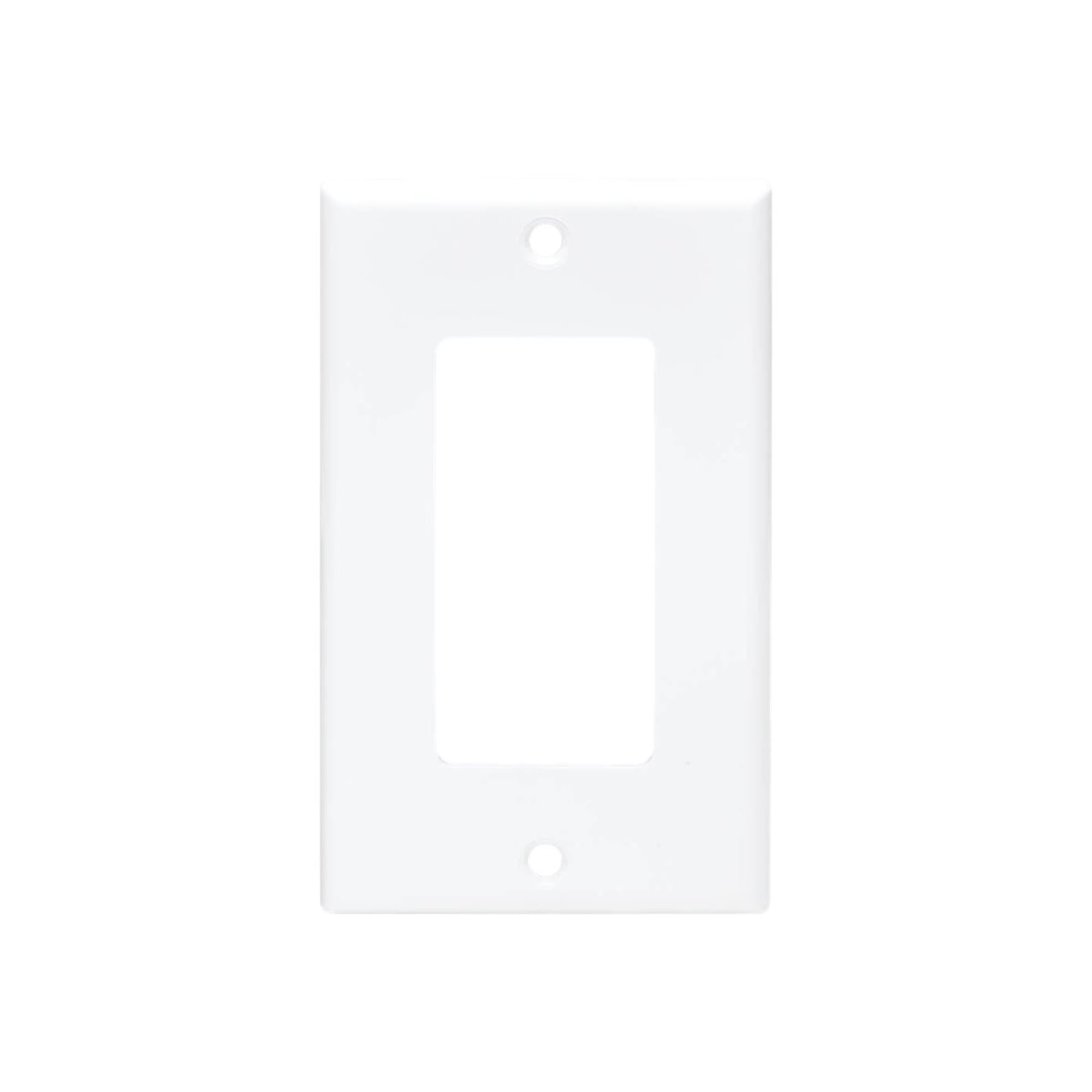 Tripp Lite Decora-Style Wall Plates & Center Inserts, Vertical, White, Polycarbonate