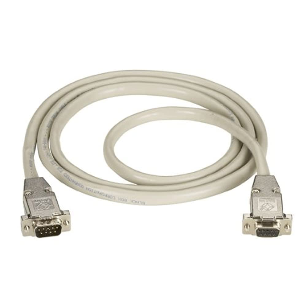 Black Box Corporation 20-FT RS232 Shielded Cable Metal Hood DB9 Male/Female