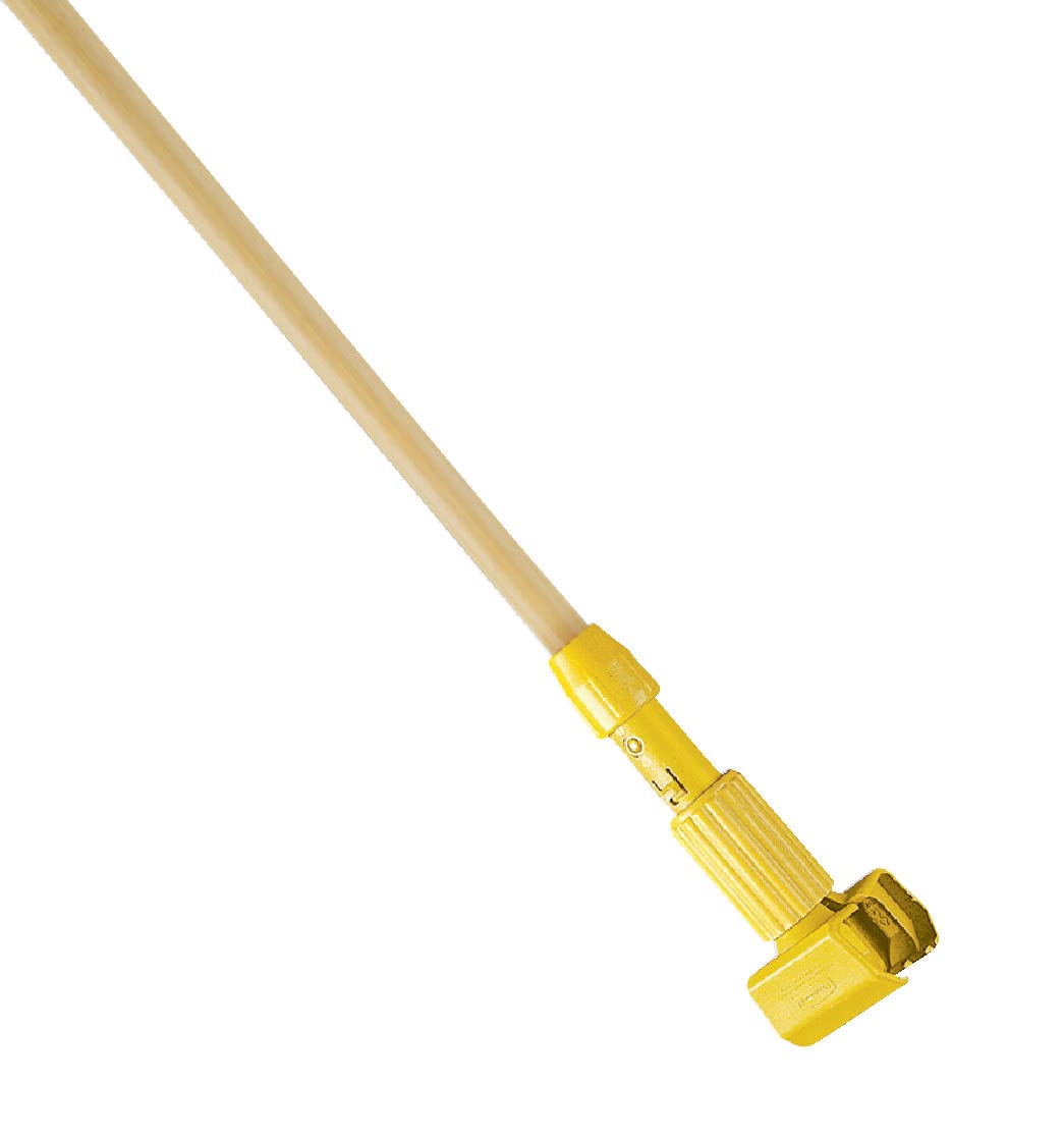 Rubbermaid Commercial Products Gripper 60" Wood Wet Mop Handle, Natural, for Professional/Industrial Floor Cleaning
