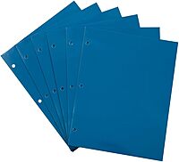 JAM PAPER Laminated Two-Pocket Glossy 3-Hole Letter Size Folders