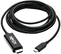 Tripp Lite by Eaton USB-C to HDMI Adapter Cable, 4K 60 Hz, 4:4:4, Thunderbolt 3 Compatible
