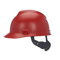 MSA V-Gard Cap Style Safety Hard Hat with Fas-Trac III Ratchet Suspension