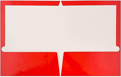 JAM PAPER Laminated Two-Pocket Glossy Presentation Folders - Letter Size