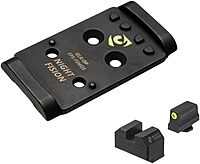 NIGHT FISION Optic Plate and Co-Witness Sight Set Compatible with Holosun EPS to Glock 17/19 MOS