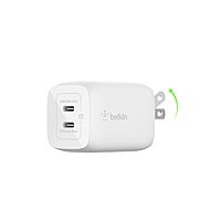 Belkin BOOSTCHARGE Pro 65W Dual USB-C GaN Wall Charger