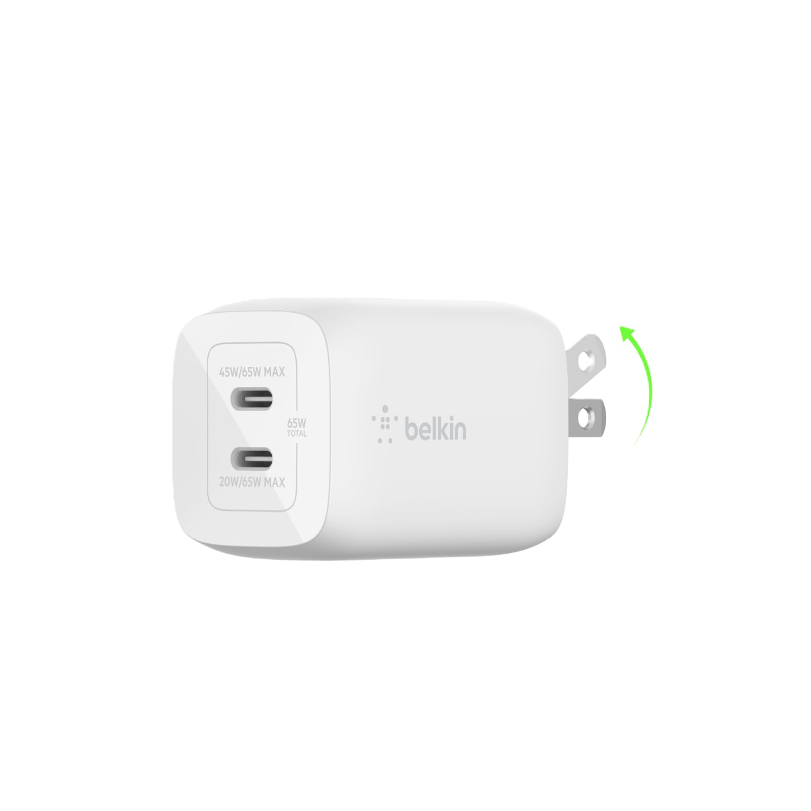 Belkin BOOSTCHARGE Pro 65W Dual USB-C GaN Wall Charger
