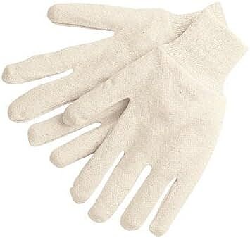 Memphis 8000I Cotton Jersey Work Gloves - Large, Natural (Set of 12)