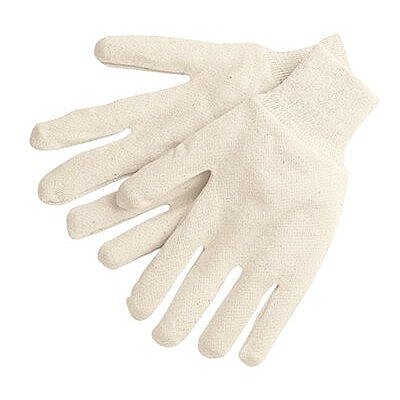 Memphis 8000I Cotton Jersey Work Gloves - Large, Natural (Set of 12)