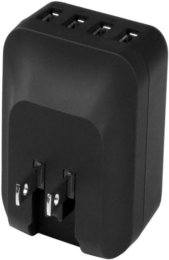 StarTech.com 4-Port Travel USB Wall Charger - 34W/6.8A International Travel Adapter