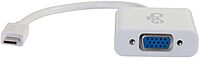 C2G/Cables To Go 29472 USB 3.1 USB-C to VGA Video Adapter - White (TAA Compliant)