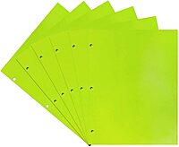 JAM PAPER Laminated Two-Pocket Glossy 3-Hole Letter Size Folders