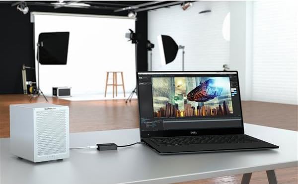 StarTech.com Thunderbolt 3 to Thunderbolt 2 Adapter (Non-Reversible) - TB3 Laptop to TB2 (20Gbps) or TB1 (10Gbps) Devices