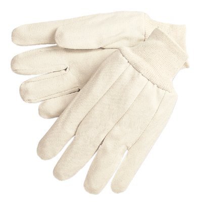 Cotton Canvas Gloves - 12 oz. canvas gloves w/knit wrist men's size [Set of 12]