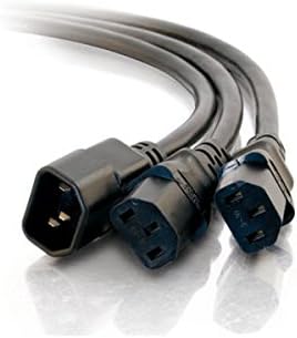 C2G Power Splitter Cord (Power Squid), 16 AWG, Black