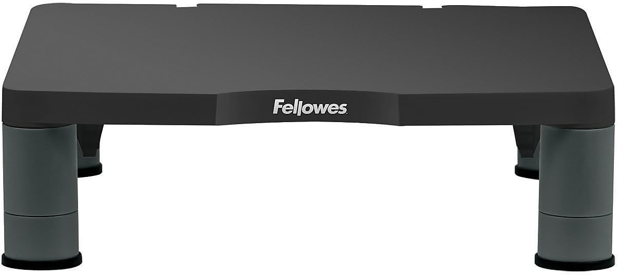 Fellowes Monitor Riser, 4inH x 13 1/8inW x 13 1/2inD, Graphite