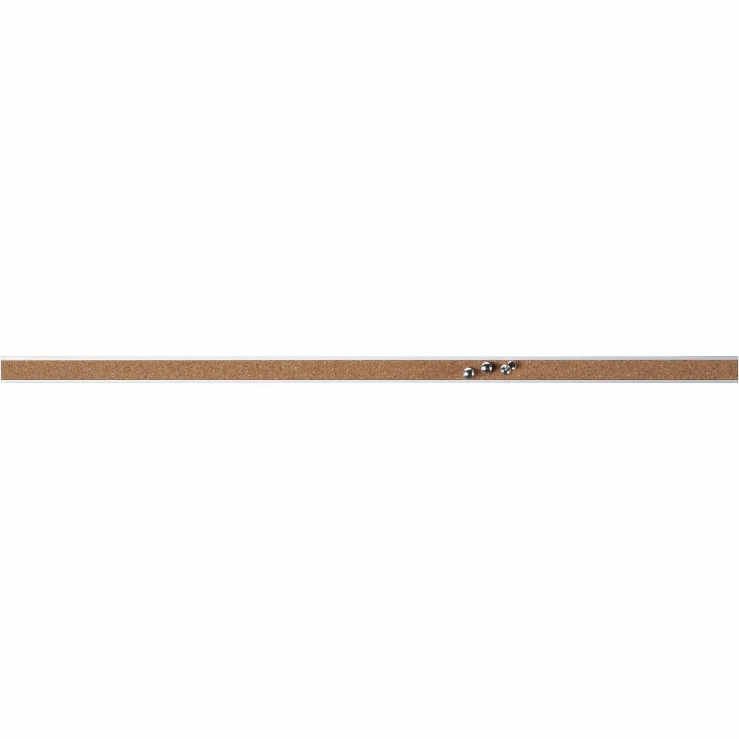 Lorell Cork Bulletin Bar, 48", Self-Sealing Strip, Aluminum (LLR49535)