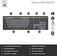 LOGITECH MX Mechanical Wireless Illuminated Keyboard