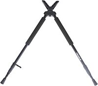 TruGlo Solid Shot Versatile Durable Adjustable Collapsible Rifle Shooting & Crossbow Hunting Bipod w/Rotating Head Design - 21-40 in. Length