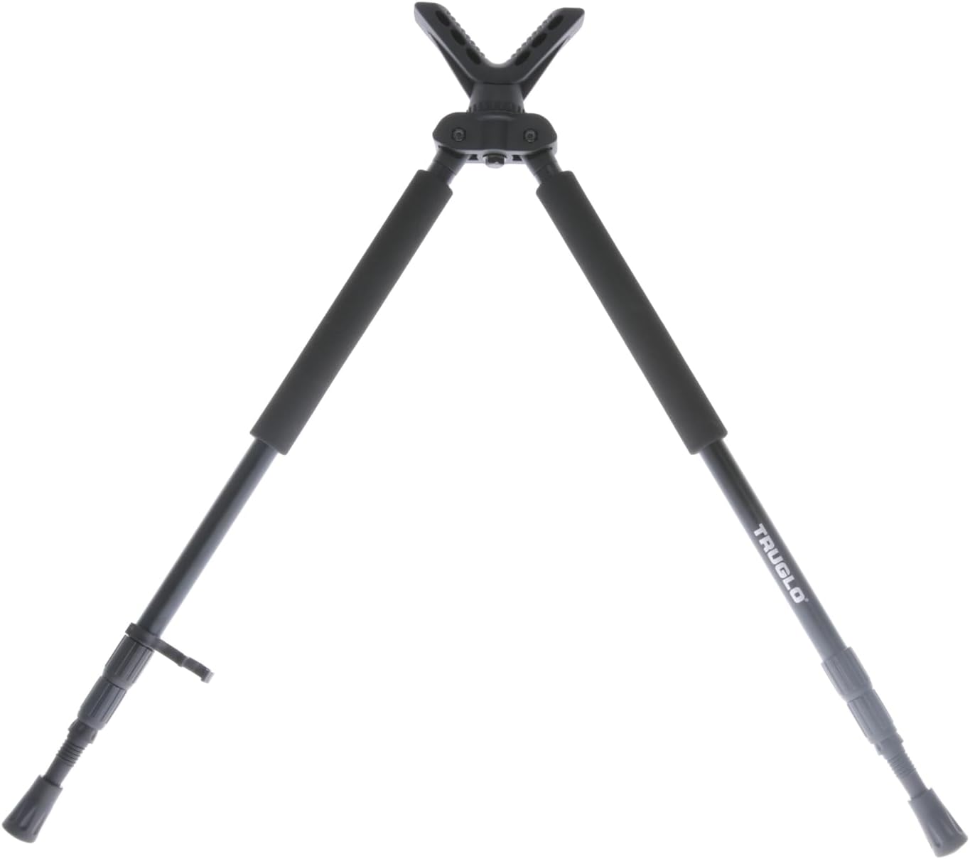 TruGlo Solid Shot Versatile Durable Adjustable Collapsible Rifle Shooting & Crossbow Hunting Bipod withRotating Head Design