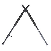 TruGlo Solid Shot Versatile Durable Adjustable Collapsible Rifle Shooting & Crossbow Hunting Bipod w/Rotating Head Design - 21-40 in. Length
