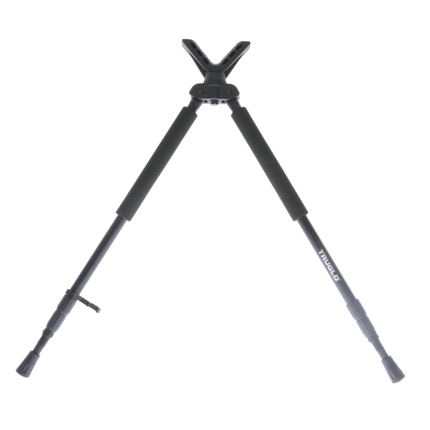 TruGlo Solid Shot Versatile Durable Adjustable Collapsible Rifle Shooting & Crossbow Hunting Bipod withRotating Head Design