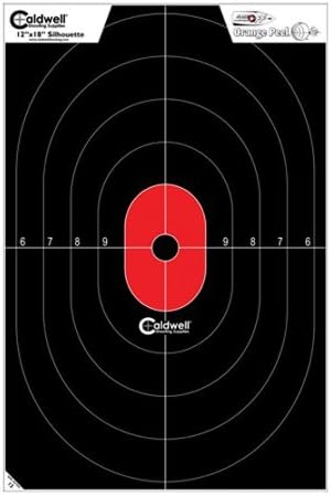 CALDWELL Silhouette Center Mass Targets Hi-Vis Flake-Off