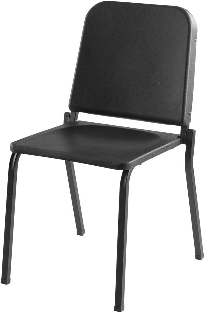 National Public Seating NPS 8200 Series 33.5" Melody Stackable Music Chairs, Black - Set of 2