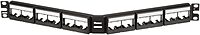 Panduit CPPLA24WBLY Angled 24-Port Patch Panel, Black 1 RU Black