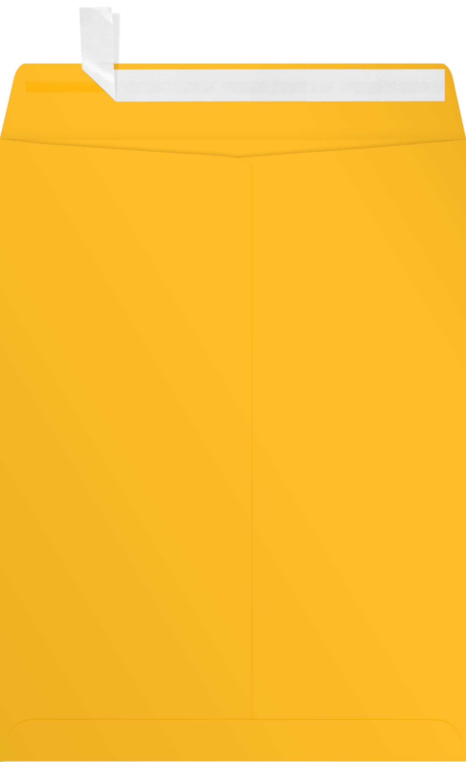 LUX Open-End 9in x 12in Envelopes, Peel & Press Closure