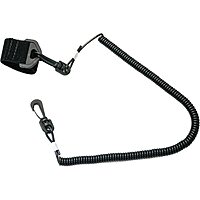 YakGear 01-0055 Coiled Fishing Rod Leash - 24", Black