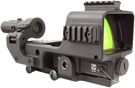 Trijicon MGRS-D-2300005 Red Segmented Circle, with 3 MOA Red Dot, 3X Magnifier & Integrated Mount, Black