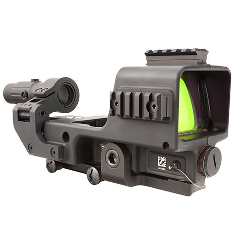 Trijicon MGRS-D-2300005 Red Segmented Circle, with 3 MOA Red Dot, 3X Magnifier & Integrated Mount, Black