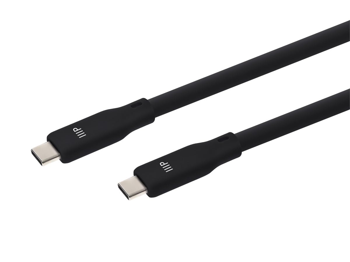 Monoprice USB4 Gen 2 Silicone Cable 6ft Black